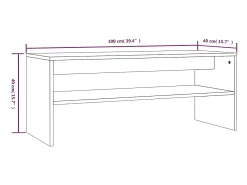 Mesa de centro | Mesa de apoio 100x40x40 cm derivados madeira sonoma^ Mesa De Centro
