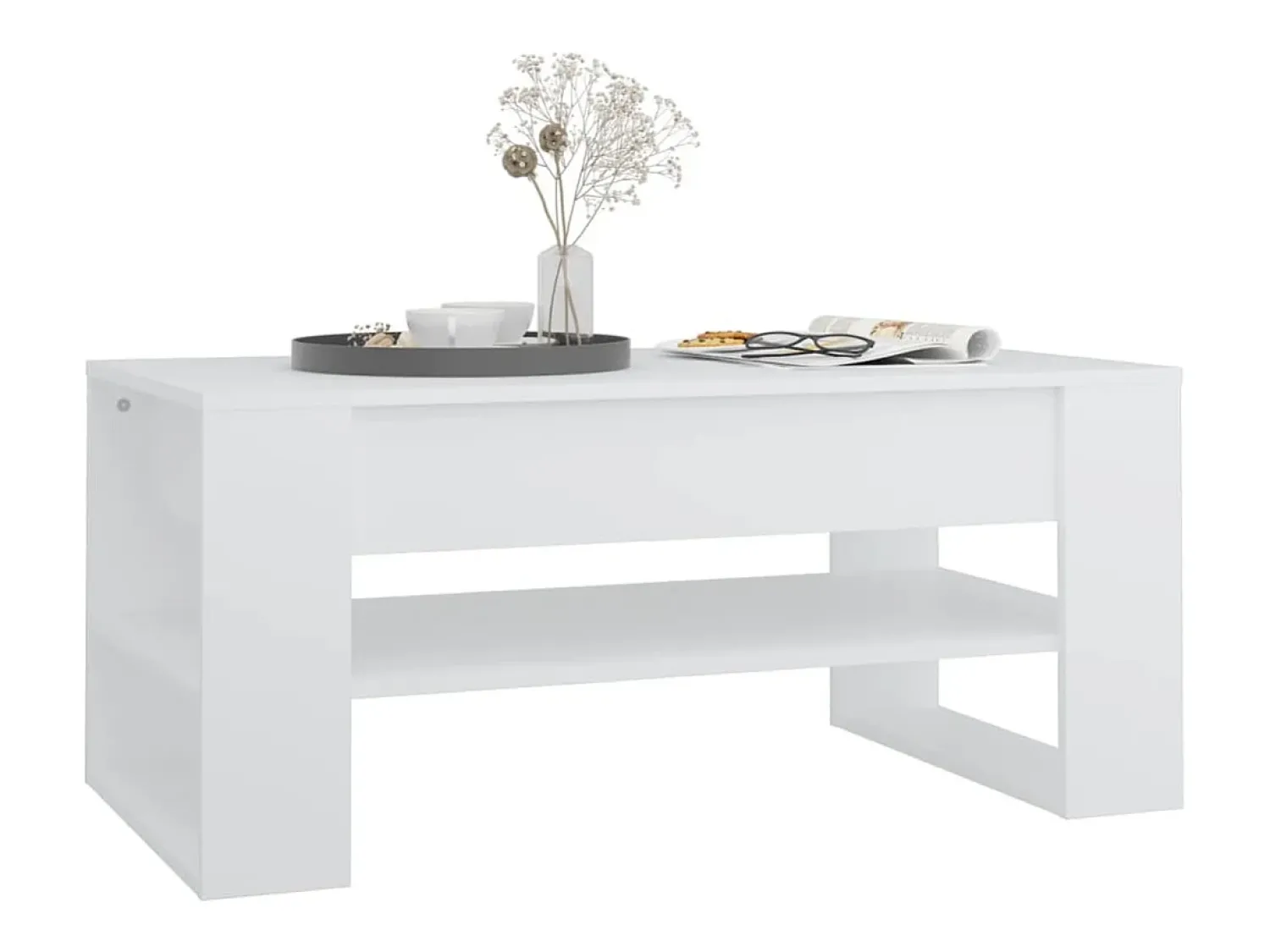Mesa de centro | Mesa de apoio 102x55x45 cm madeira processada^ Mesa De Centro
