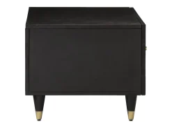 Mesa De Centro* Mesa de centro | Mesa de apoio | Mesa de café 80x50x40 cm madeira de mangueira maciça Preto