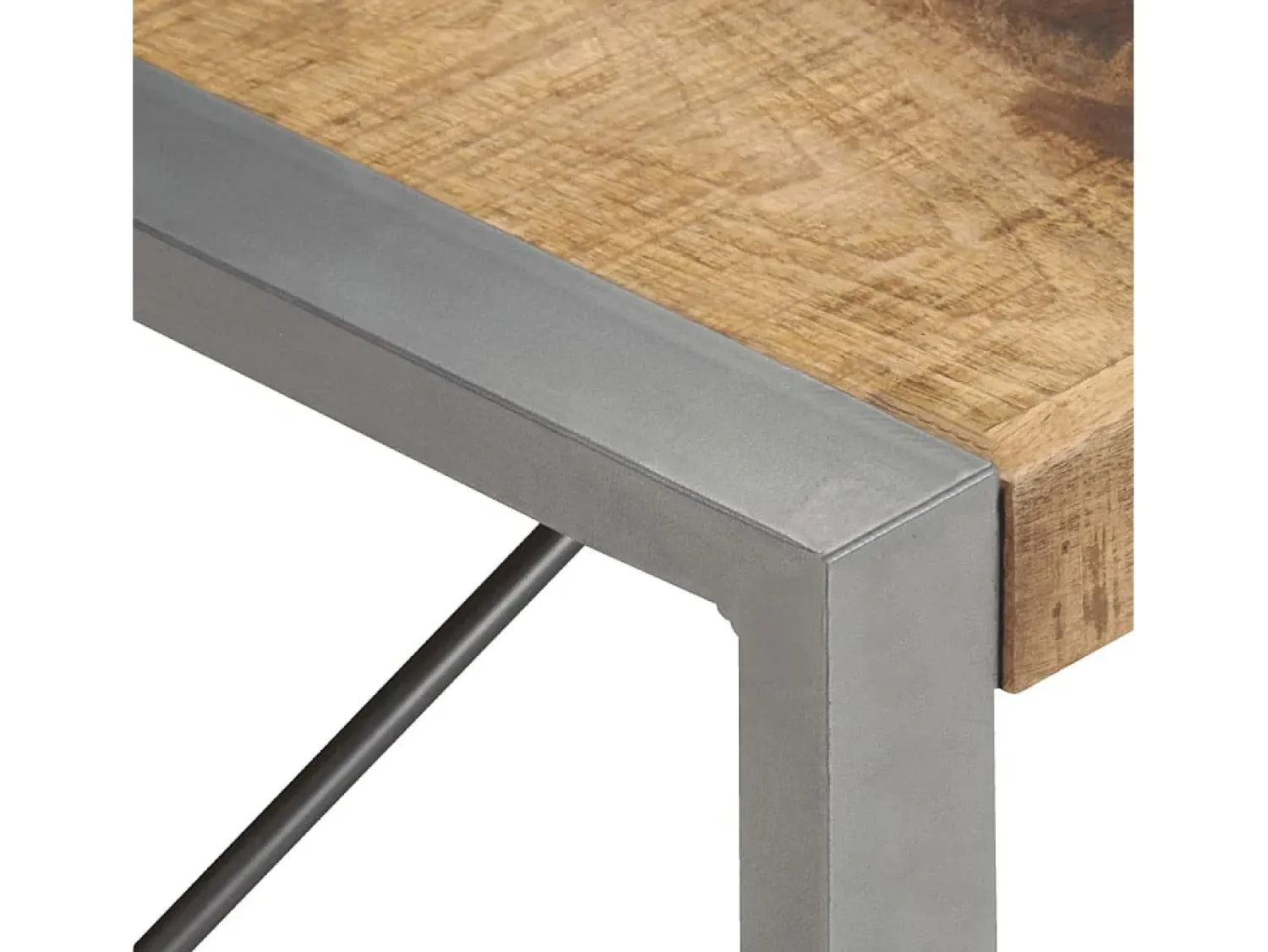 Sale Mesa de centro | Mesa de apoio | Mesa de café 180x90x40 cm madeira de mangueira áspera Castanho