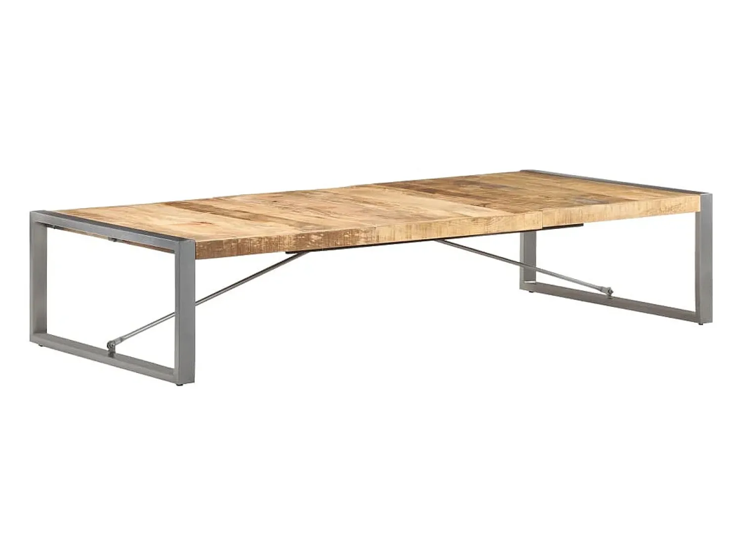 Sale Mesa de centro | Mesa de apoio | Mesa de café 180x90x40 cm madeira de mangueira áspera Castanho