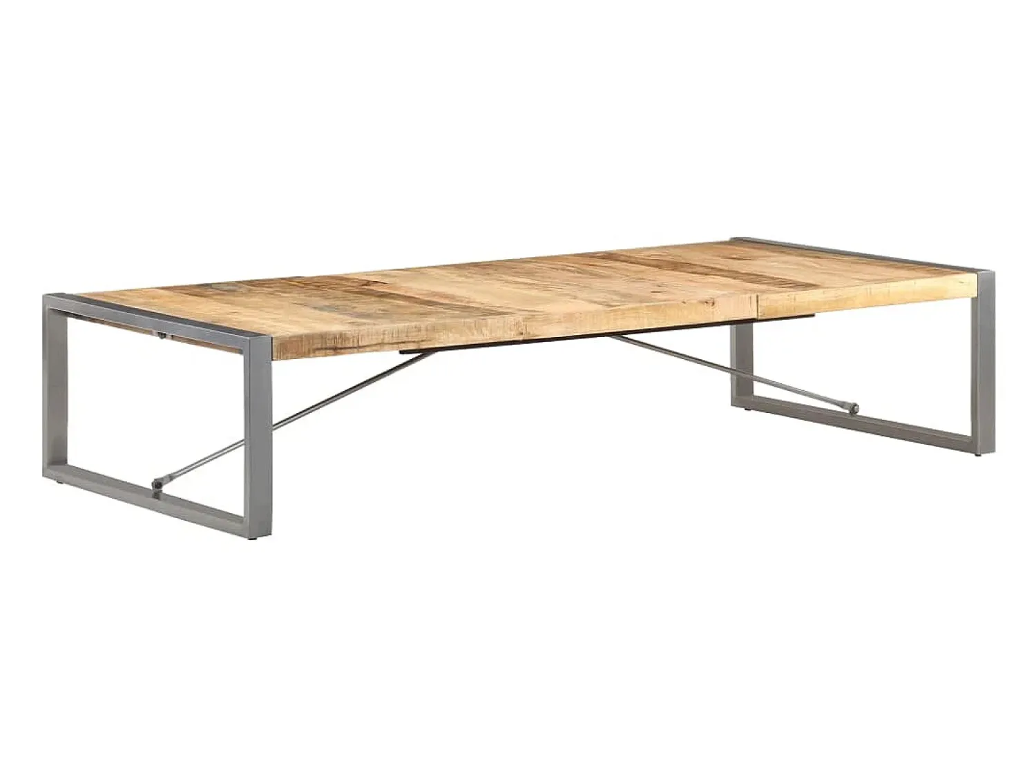 Sale Mesa de centro | Mesa de apoio | Mesa de café 180x90x40 cm madeira de mangueira áspera Castanho