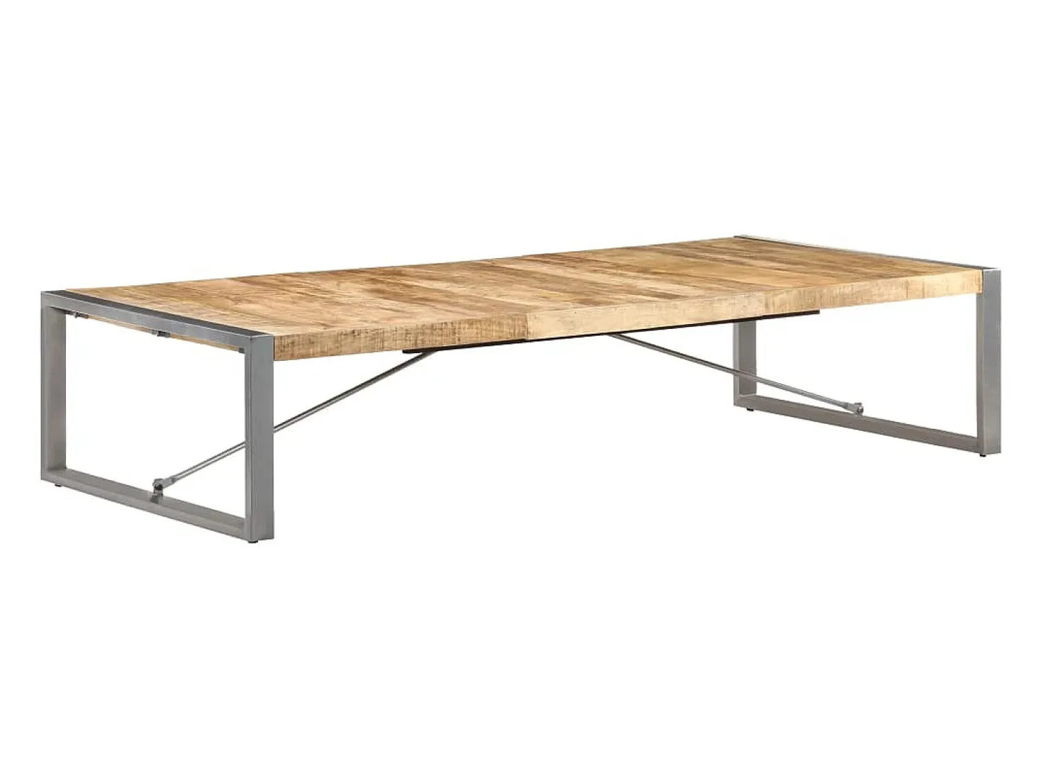 Sale Mesa de centro | Mesa de apoio | Mesa de café 180x90x40 cm madeira de mangueira áspera Castanho
