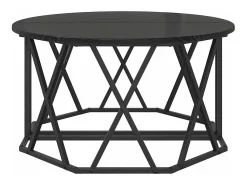 Discount Mesa de centro | Mesa de apoio Carvalho 80x80x42 cm Preto
