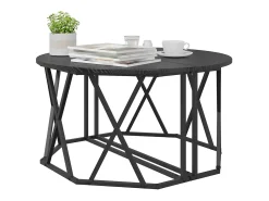 Discount Mesa de centro | Mesa de apoio Carvalho 80x80x42 cm Preto