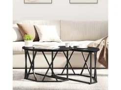 Discount Mesa de centro | Mesa de apoio Carvalho 80x80x42 cm Preto
