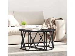 Discount Mesa de centro | Mesa de apoio Carvalho 80x80x42 cm Preto