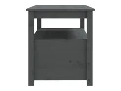 Mesa De Centro* Mesa de centro | Mesa de apoio 71x49x55 cm pinho maciço cinza Cinzento