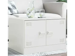 Mesa De Centro| Mesa de centro | Mesa de apoio 67x50x44 cm aço Branco