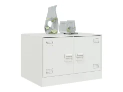 Mesa De Centro| Mesa de centro | Mesa de apoio 67x50x44 cm aço Branco