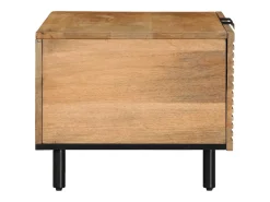 Mesa De Centro* Mesa de centro | Mesa de apoio 80x50x40 cm madeira de mangueira maciça Castanho