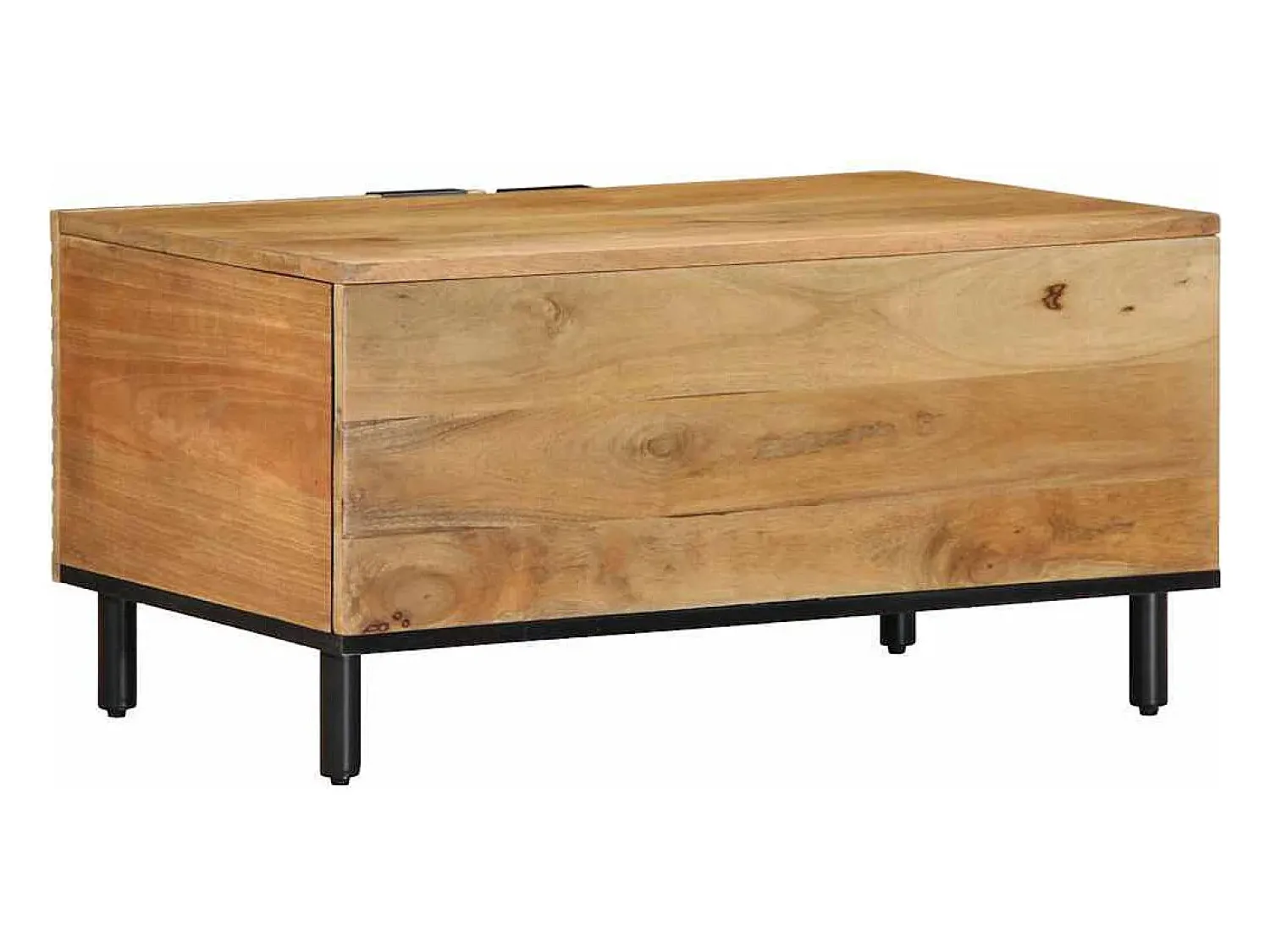 Mesa De Centro* Mesa de centro | Mesa de apoio 80x50x40 cm madeira de mangueira maciça Castanho