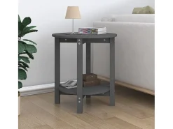 Mesa de centro | Mesa de apoio Ø 55x60 cm madeira de pinho maciça^ Mesa De Centro