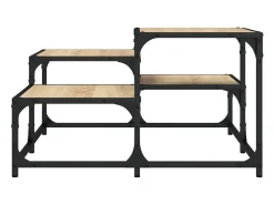 Mesa De Centro| Mesa de centro | Mesa de apoio 68x68x40 cm derivados de madeira carvalho sonoma Castanho