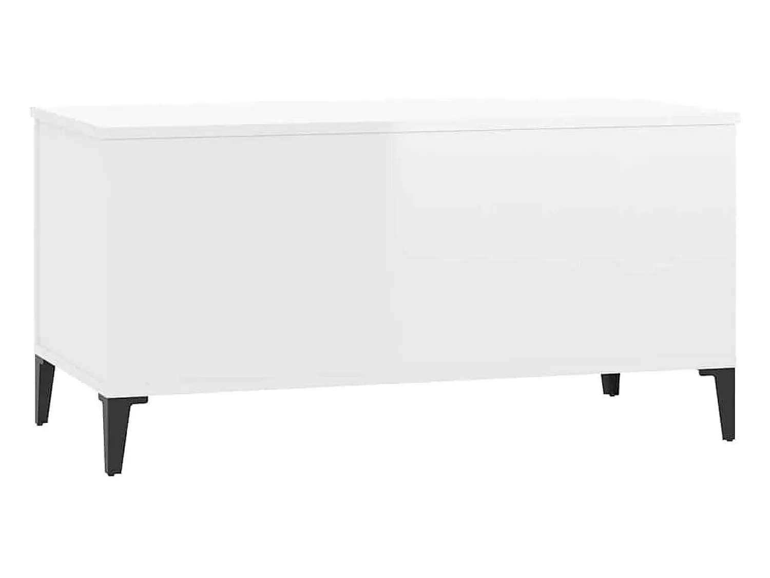 Mesa de centro | Mesa de apoio 90x44.5x45 cm derivados de madeira brilhante^ Mesa De Centro