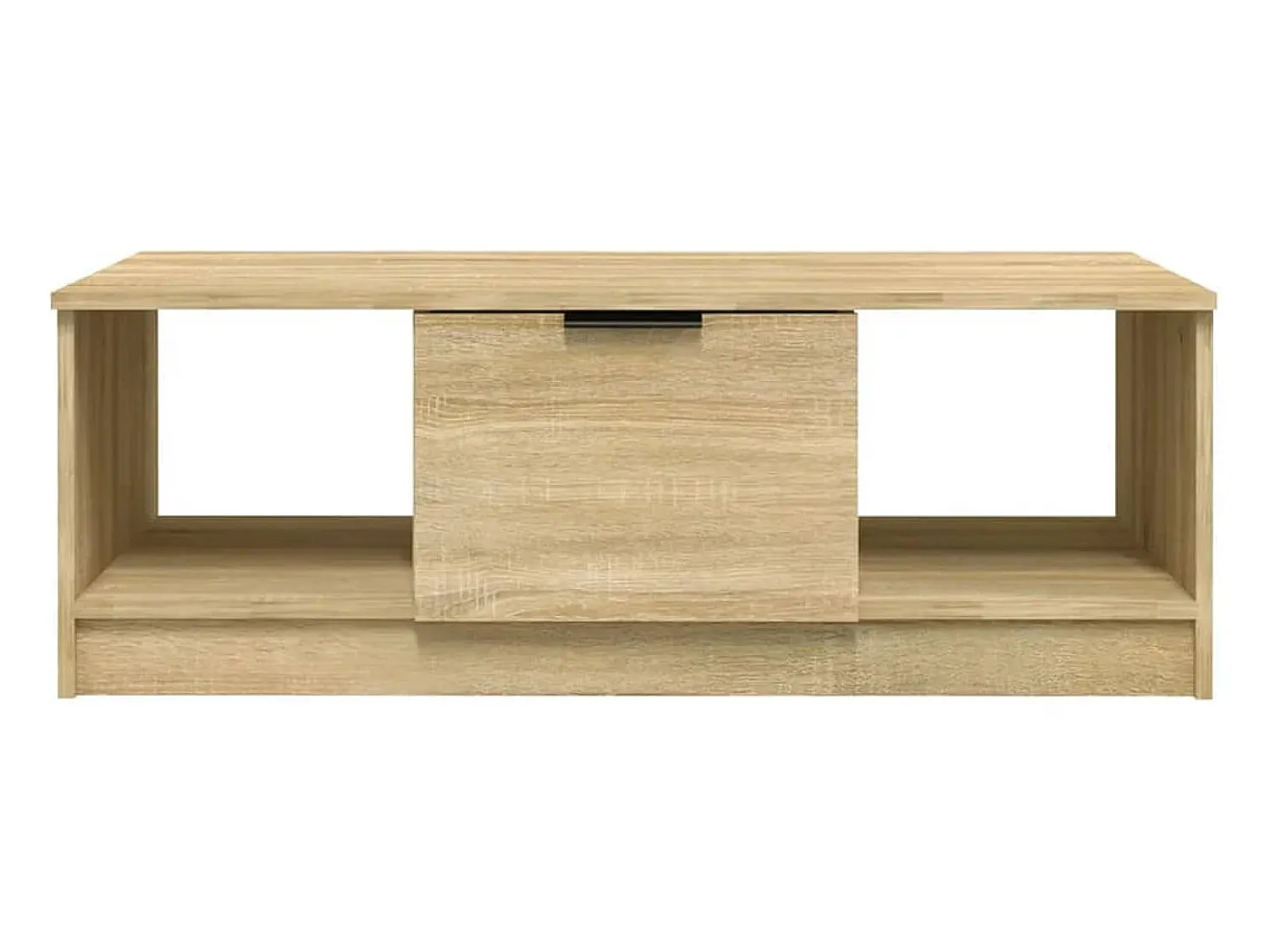 Mesa De Centro* Mesa de centro | Mesa de apoio 102x50x36 madeira processada carvalho sonoma Castanho