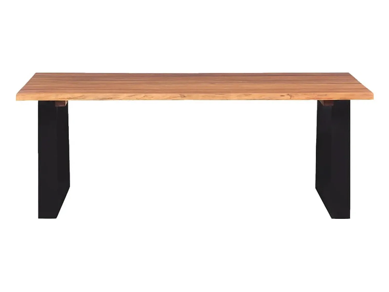 Mesa De Centro* Mesa de centro | Mesa de apoio em madeira de acácia maciça 110x60x40 cm Castanho