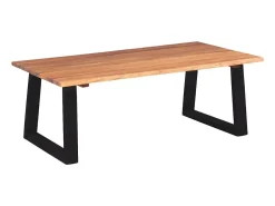 Mesa De Centro* Mesa de centro | Mesa de apoio em madeira de acácia maciça 110x60x40 cm Castanho