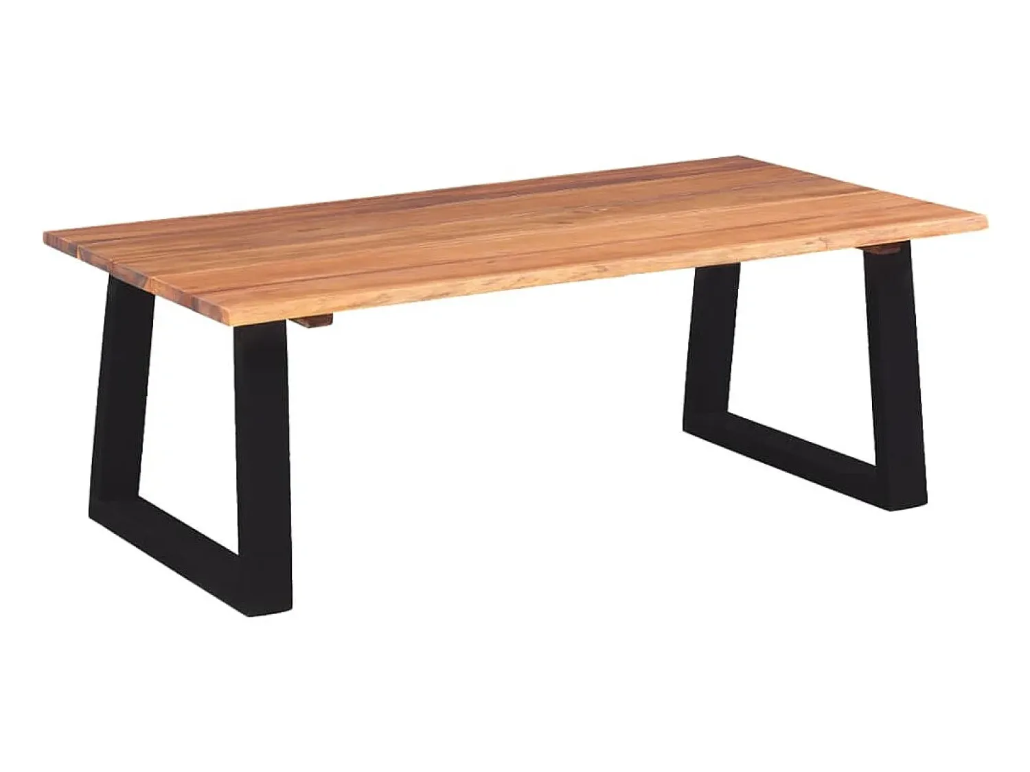 Mesa De Centro* Mesa de centro | Mesa de apoio em madeira de acácia maciça 110x60x40 cm Castanho