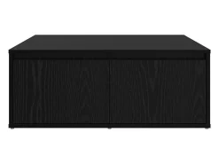 Discount Mesa de centro | Mesa de apoio com gaveta Carvalho 80x80x31 cm Preto