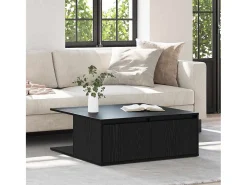 Discount Mesa de centro | Mesa de apoio com gaveta Carvalho 80x80x31 cm Preto