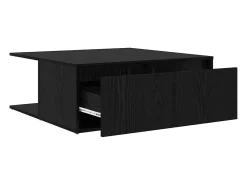 Discount Mesa de centro | Mesa de apoio com gaveta Carvalho 80x80x31 cm Preto