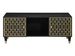 Sale Mesa de centro | Mesa de apoio | Mesa de café 100x54x40 cm madeira de mangueira maciça Preto
