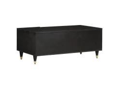 Sale Mesa de centro | Mesa de apoio | Mesa de café 100x54x40 cm madeira de mangueira maciça Preto