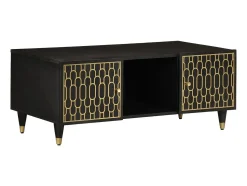 Sale Mesa de centro | Mesa de apoio | Mesa de café 100x54x40 cm madeira de mangueira maciça Preto