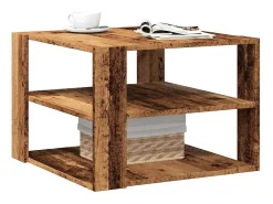 Mesa de centro | Mesa de apoio 58x58x40 cm derivados de madeira madeira velha^ Mesa De Centro
