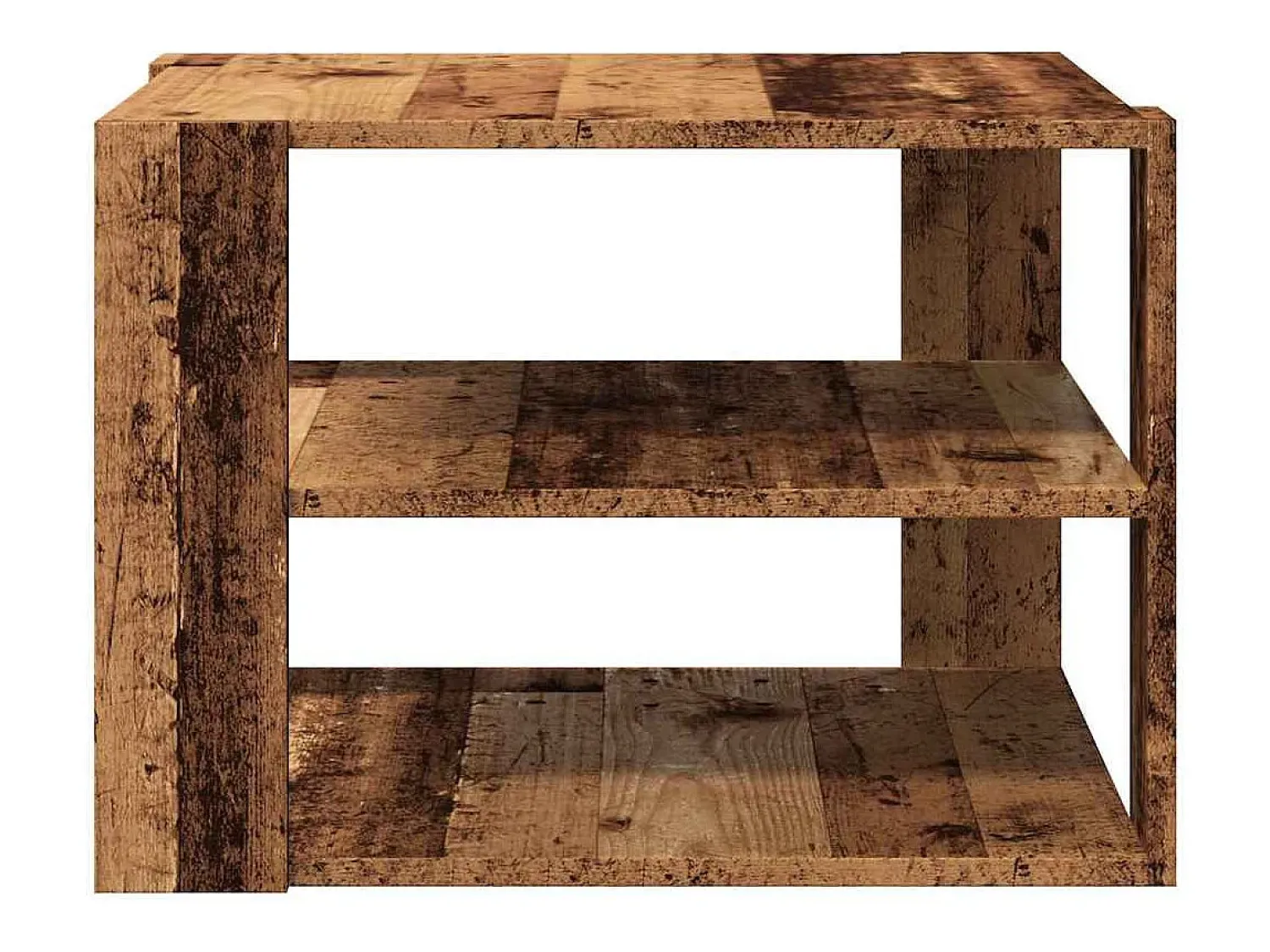 Mesa de centro | Mesa de apoio 58x58x40 cm derivados de madeira madeira velha^ Mesa De Centro