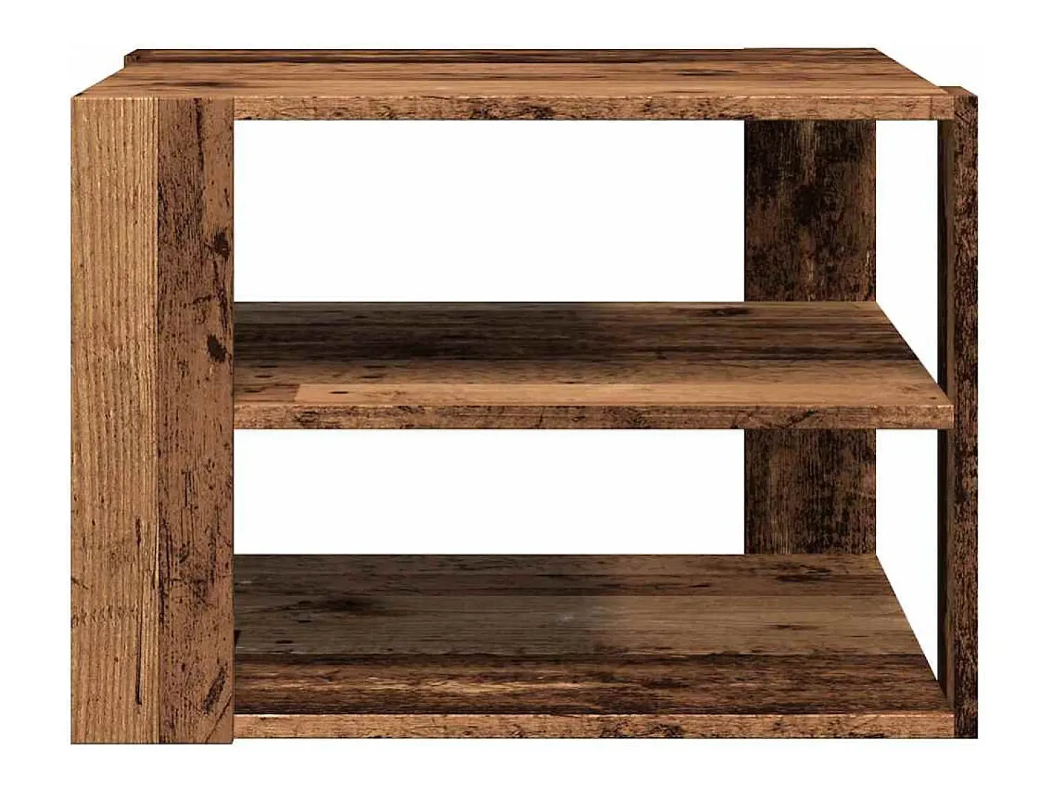 Mesa de centro | Mesa de apoio 58x58x40 cm derivados de madeira madeira velha^ Mesa De Centro