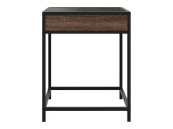 Mesa de centro | Mesa de apoio luzes LED Infinity 40x40x51 cm carvalho^ Mesa De Centro