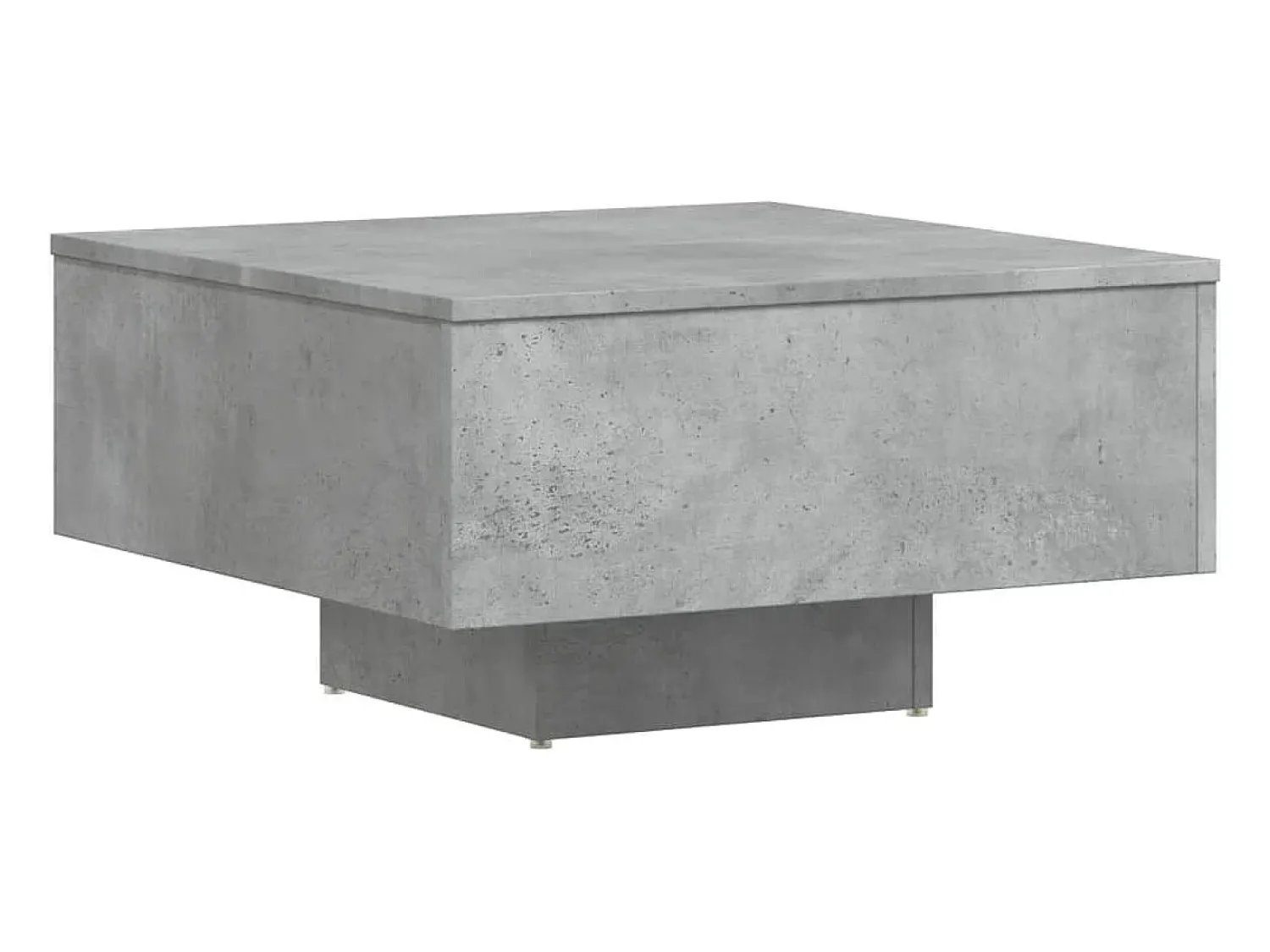 Mesa De Centro* Mesa de centro | Mesa de apoio 60x60x31.5 cm derivados de madeira cinza cimento Cinzento