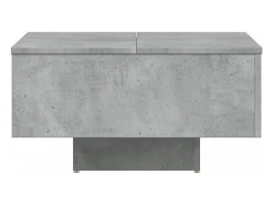 Mesa De Centro* Mesa de centro | Mesa de apoio 60x60x31.5 cm derivados de madeira cinza cimento Cinzento