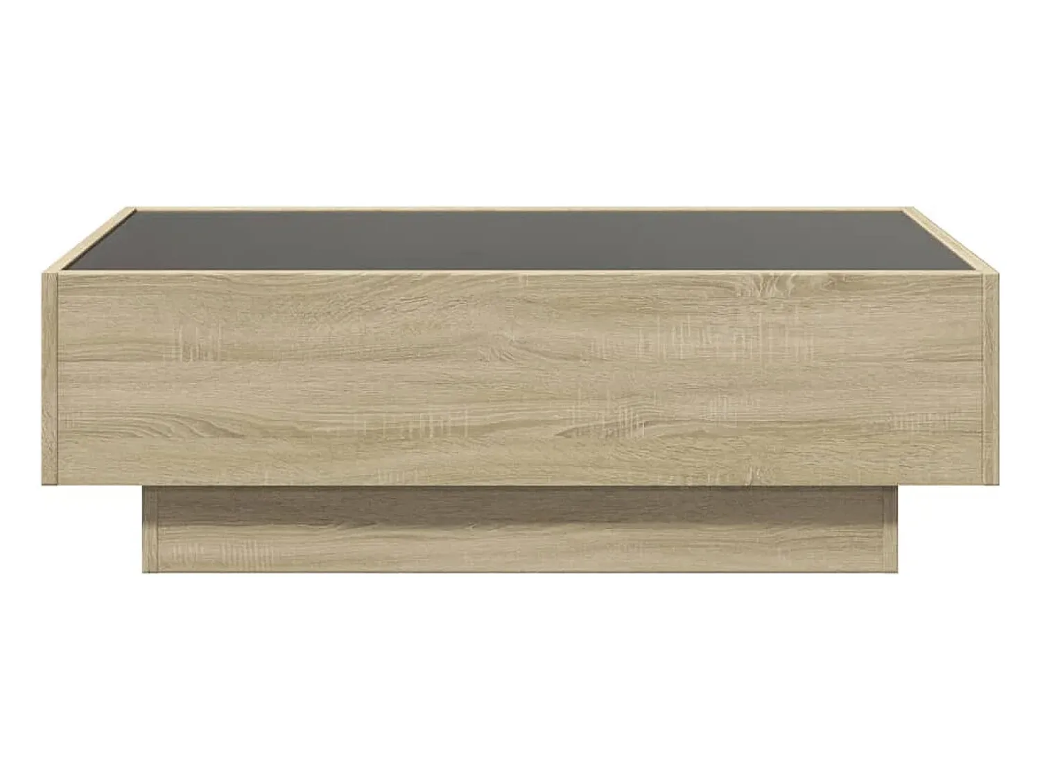 Mesa de centro | Mesa de apoio c/ LEDs 90x50x30 cm derivados de madeira^ Mesa De Centro