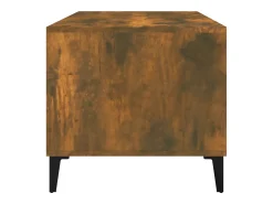 Best Mesa de centro | Mesa de apoio 90x49x45 cm derivados madeira carvalho fumado Castanho