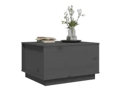 Mesa De Centro| Mesa de centro | Mesa de apoio 60x50x35 cm pinho maciço cinza Cinzento