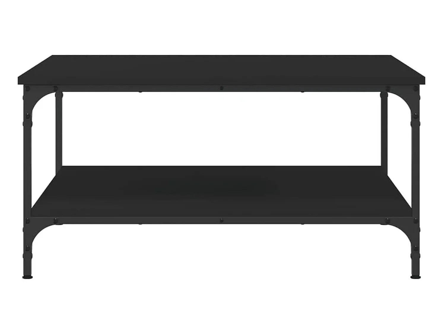 Mesa De Centro| Mesa de centro | Mesa de apoio 80x80x40 cm derivados de madeira Preto