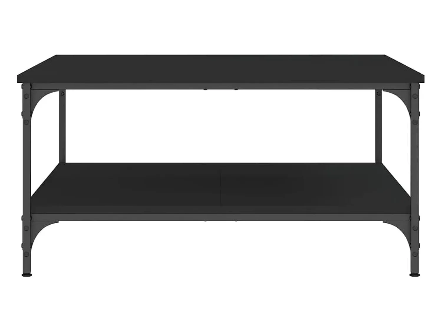 Mesa De Centro| Mesa de centro | Mesa de apoio 80x80x40 cm derivados de madeira Preto