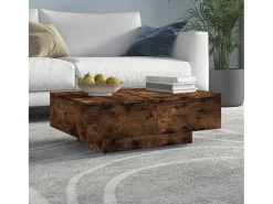 Outlet Mesa de centro | Mesa de apoio 90x60x31 cm derivados de madeira carvalho fumado Castanho