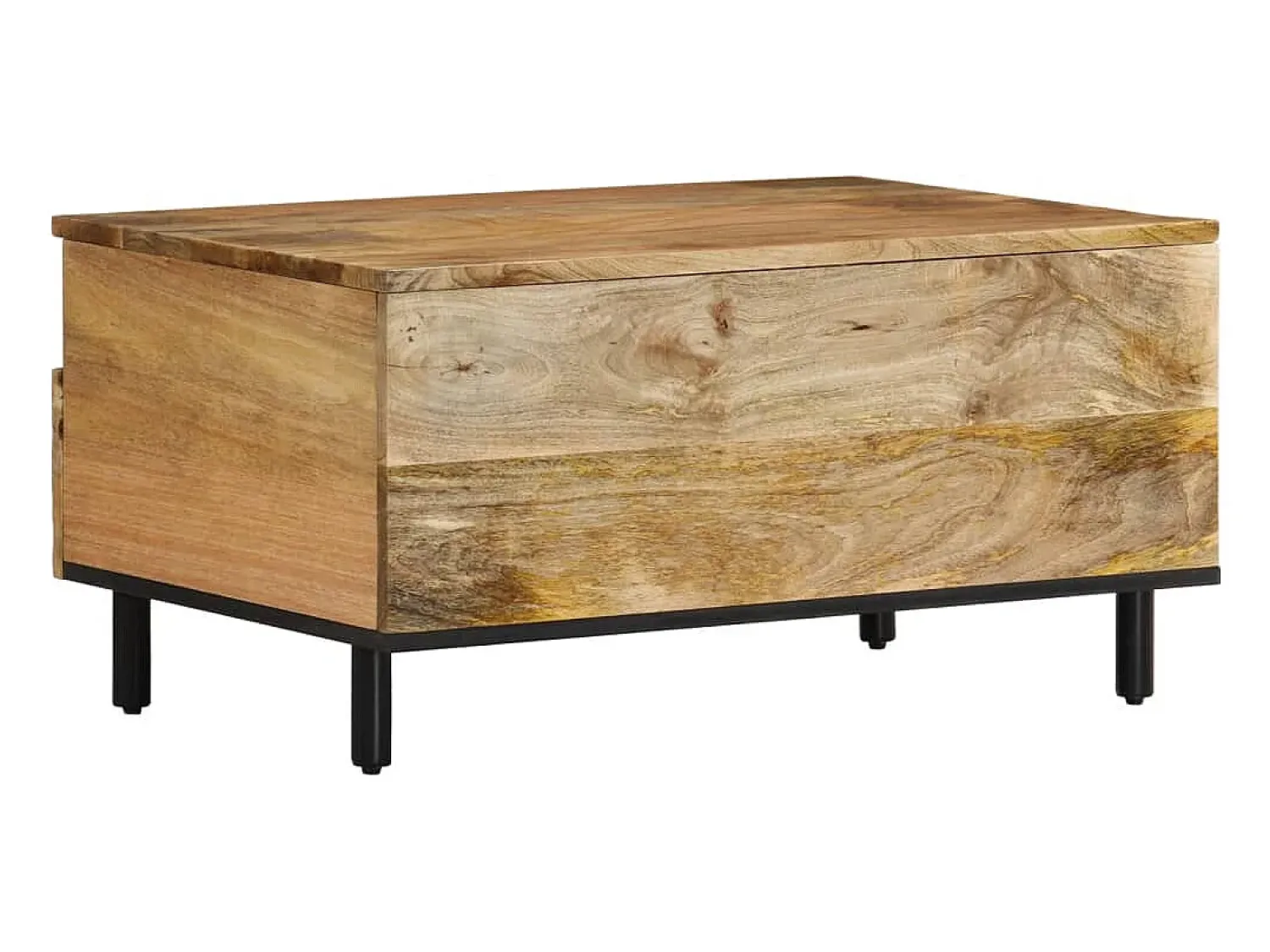 Mesa de centro | Mesa de apoio | Mesa de café 80x54x40 cm madeira de mangueira maciça^ Mesa De Centro