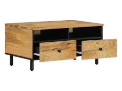 Mesa de centro | Mesa de apoio | Mesa de café 80x54x40 cm madeira de mangueira maciça^ Mesa De Centro