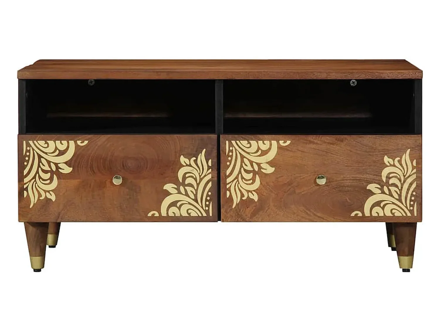 Best Mesa de centro | Mesa de apoio | Mesa de café com gaveta mel 80x54x40 cm Castanho