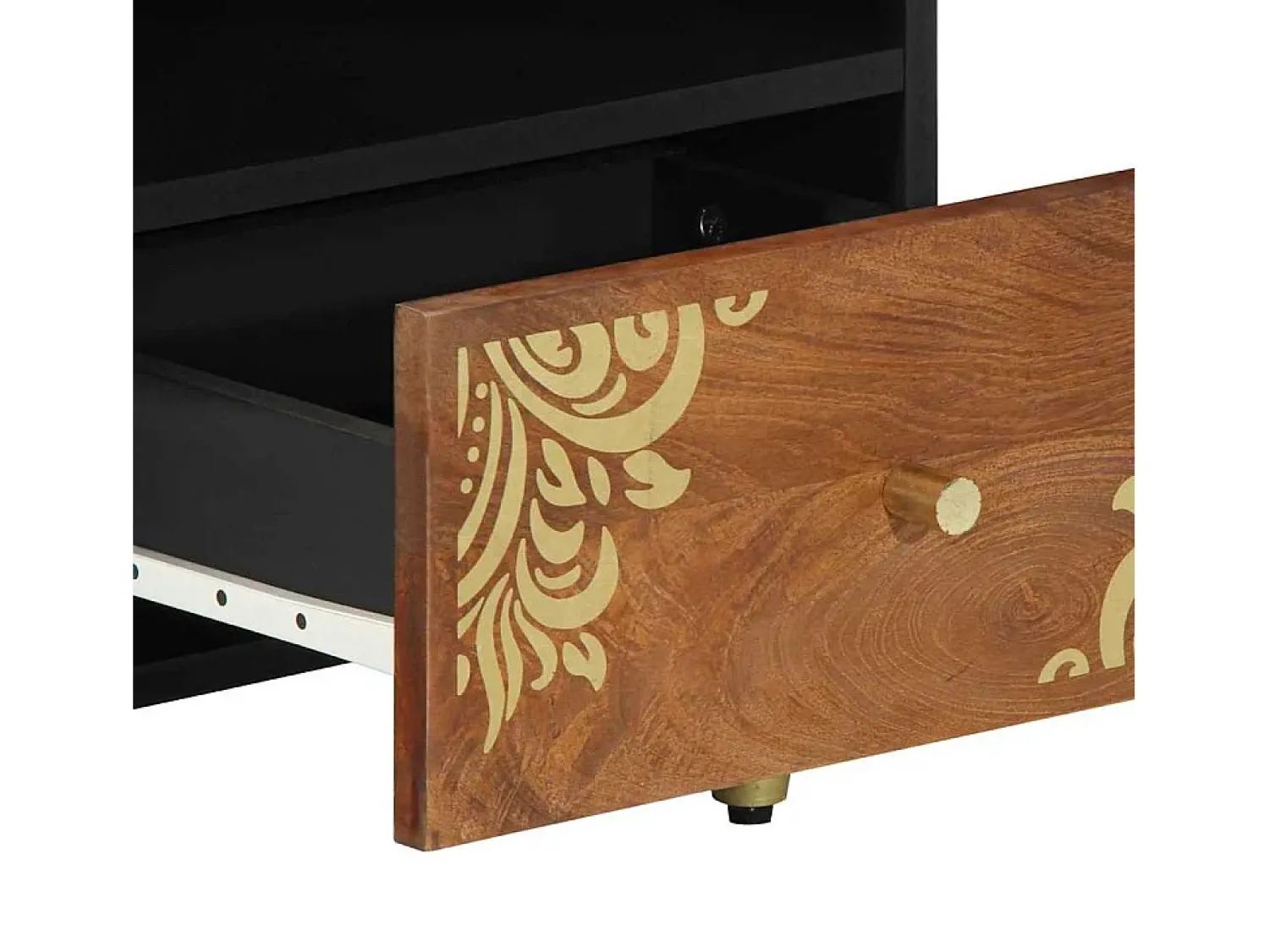 Best Mesa de centro | Mesa de apoio | Mesa de café com gaveta mel 80x54x40 cm Castanho