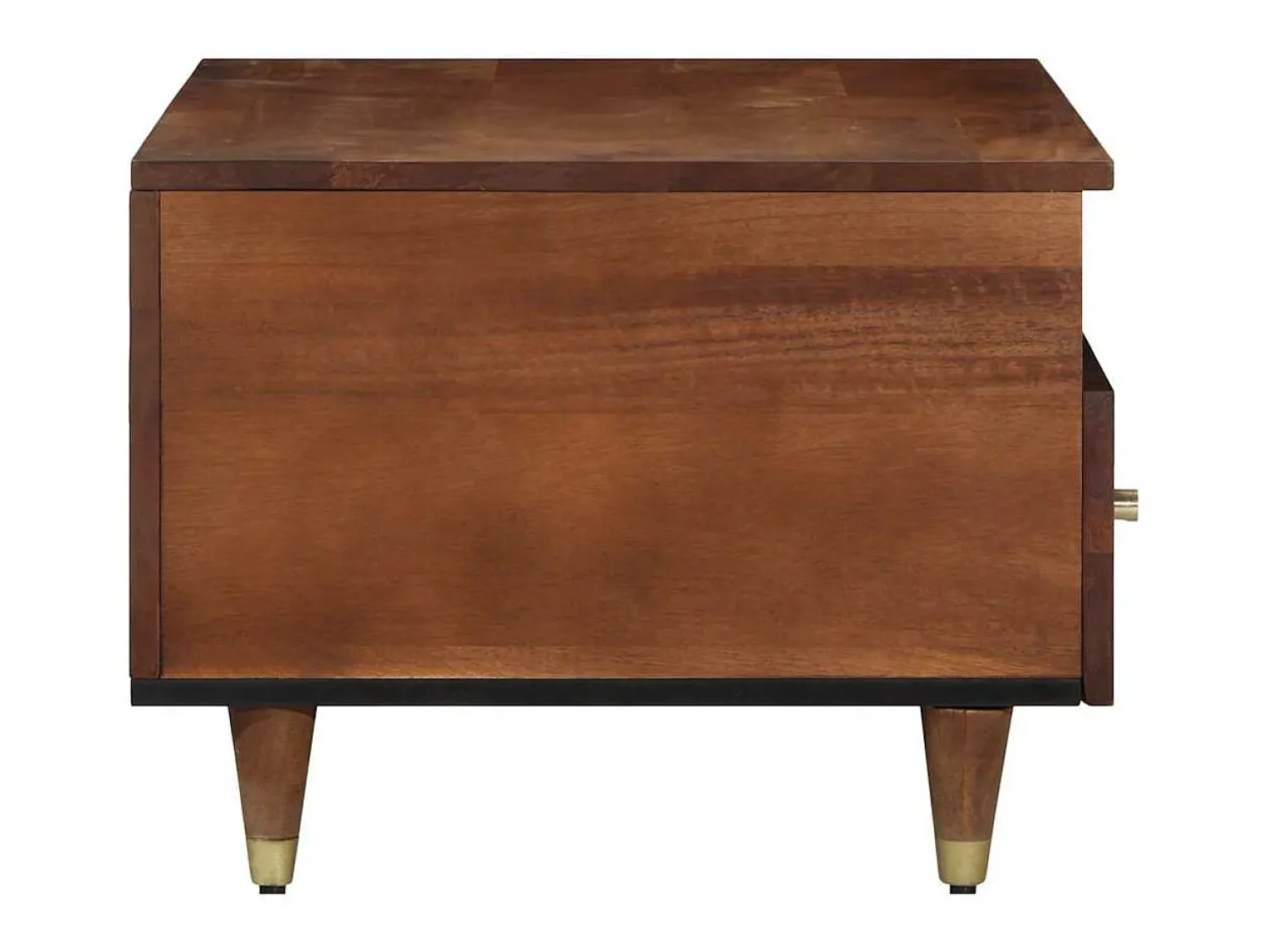 Best Mesa de centro | Mesa de apoio | Mesa de café com gaveta mel 80x54x40 cm Castanho