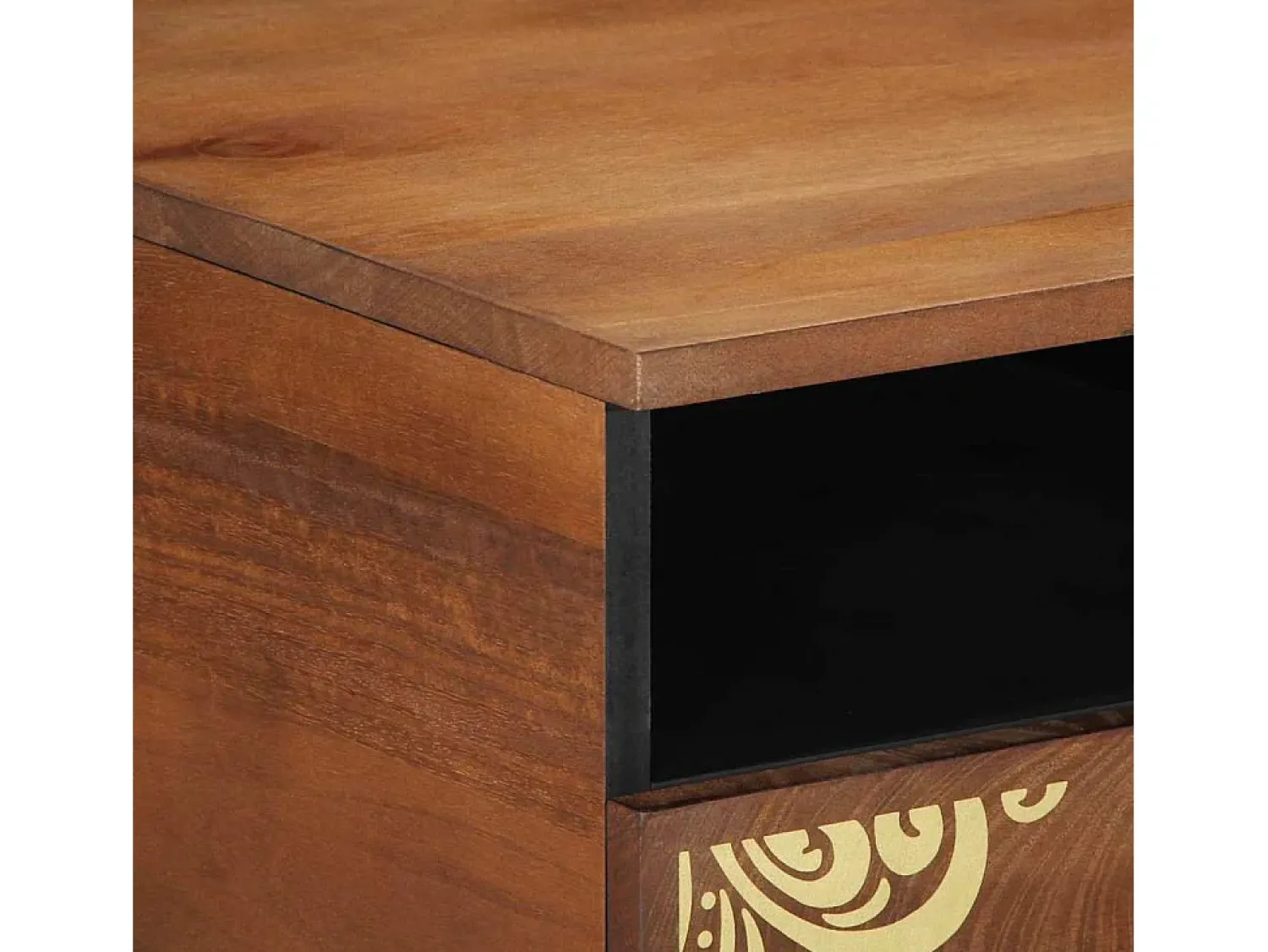 Best Mesa de centro | Mesa de apoio | Mesa de café com gaveta mel 80x54x40 cm Castanho