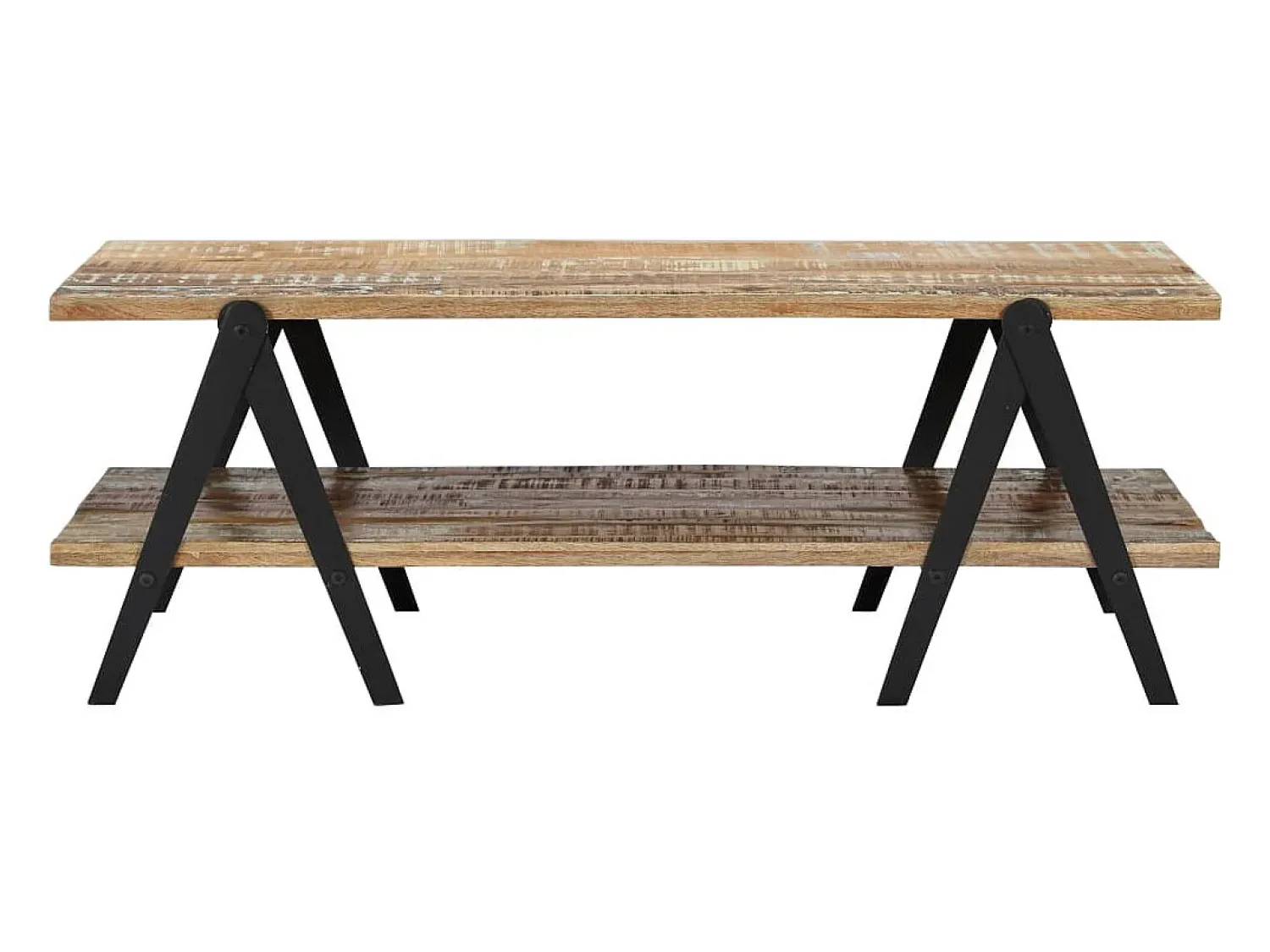 Mesa De Centro* Mesa de centro | Mesa de apoio | Mesa de café 115x60x40 cm madeira recuperada maciça Multicor