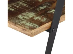 Mesa De Centro* Mesa de centro | Mesa de apoio | Mesa de café 115x60x40 cm madeira recuperada maciça Multicor