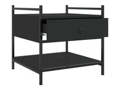 Mesa De Centro| Mesa de centro | Mesa de apoio 50x50x50 derivados de madeira Preto